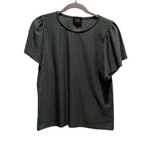 W5 Green Lace Bell Sleeve Blouse Size M